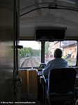 Blick aus dem Schienenbus auf den Bahnhof Hermeskeil, 16.05.2005