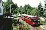 VT 55 und VB 23 der Hochwaldbahn bei Kasel, 1995