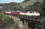 29.09.1985: 215 029, 033, 038 und 134 fahren als Leerzug (Lz 87992) nach Hermeskeil