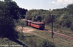 Hp Schwarzenbach am 06.05.1990 mit einem Sonderzug der Arbeitsgemeinschaft Nebenbahnen e.V., 798 828