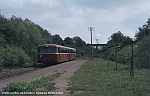 798+998-Garnitur als Leerfahrt zwischen Bw Trier und Einsatzstrecke Heimbach - Baumholder, 1982